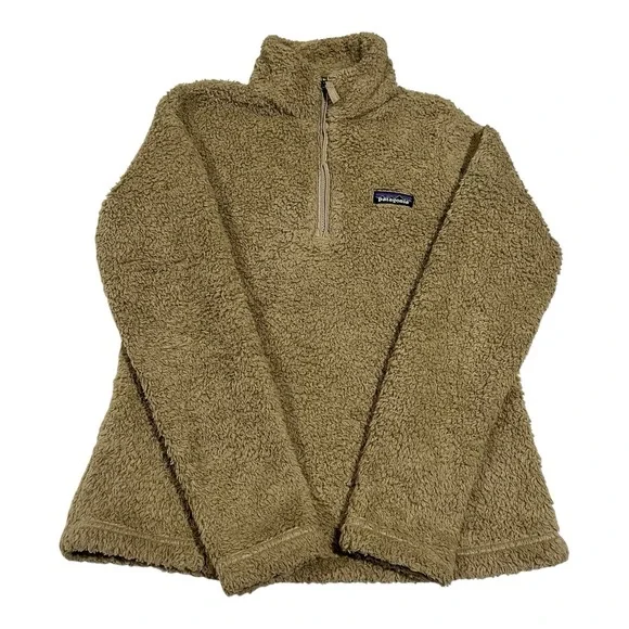 Patagonia Los Gatos Fleece Pullover Women's Small Brown‎ 1/4 Zip Soft Jacket - Picture 3 of 12